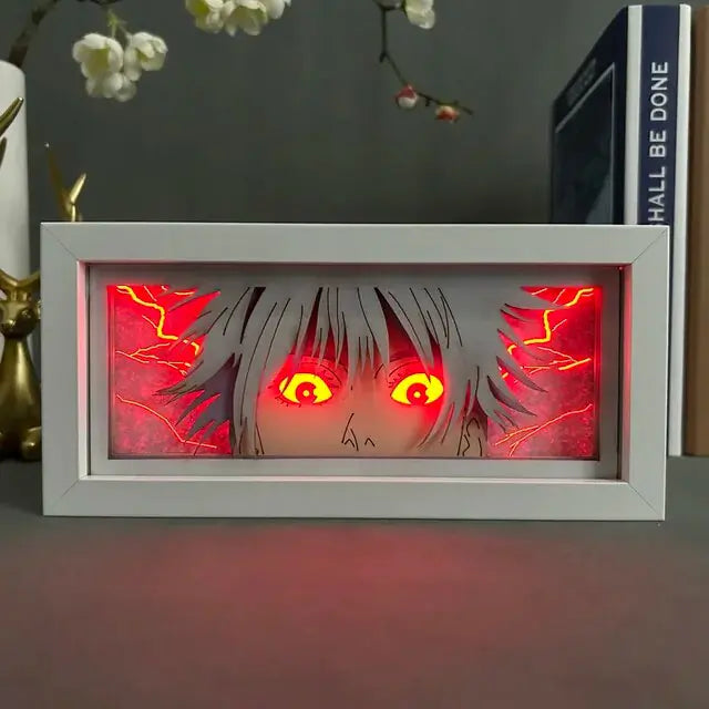 Light Box Jujutsu Kaisen Anime Satoru Gojo Eye Face Lamp For Bedroom Decor