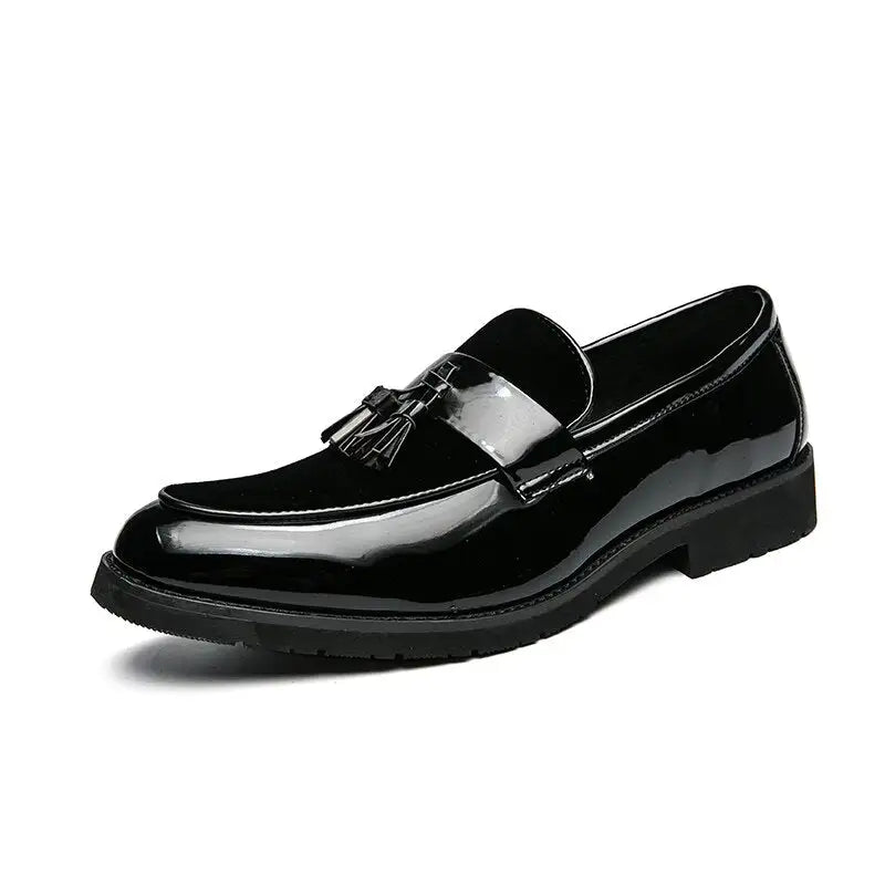 College Inspired Leather Loafers