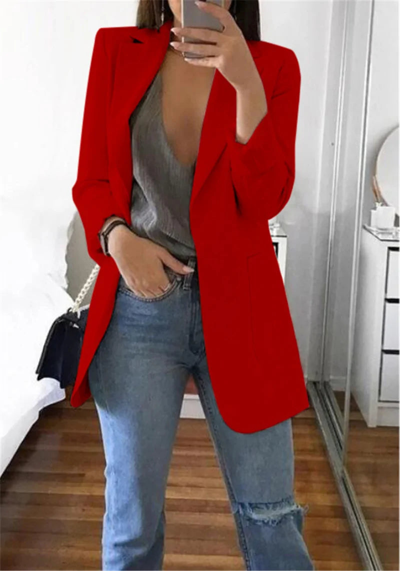 Women's Casual Long Sleeve Business Suit