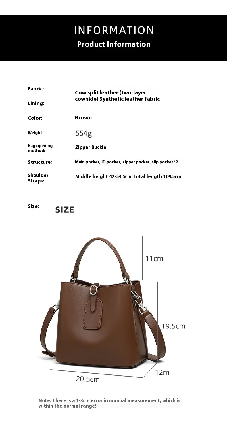 Women's Crossbody Bucket Bag