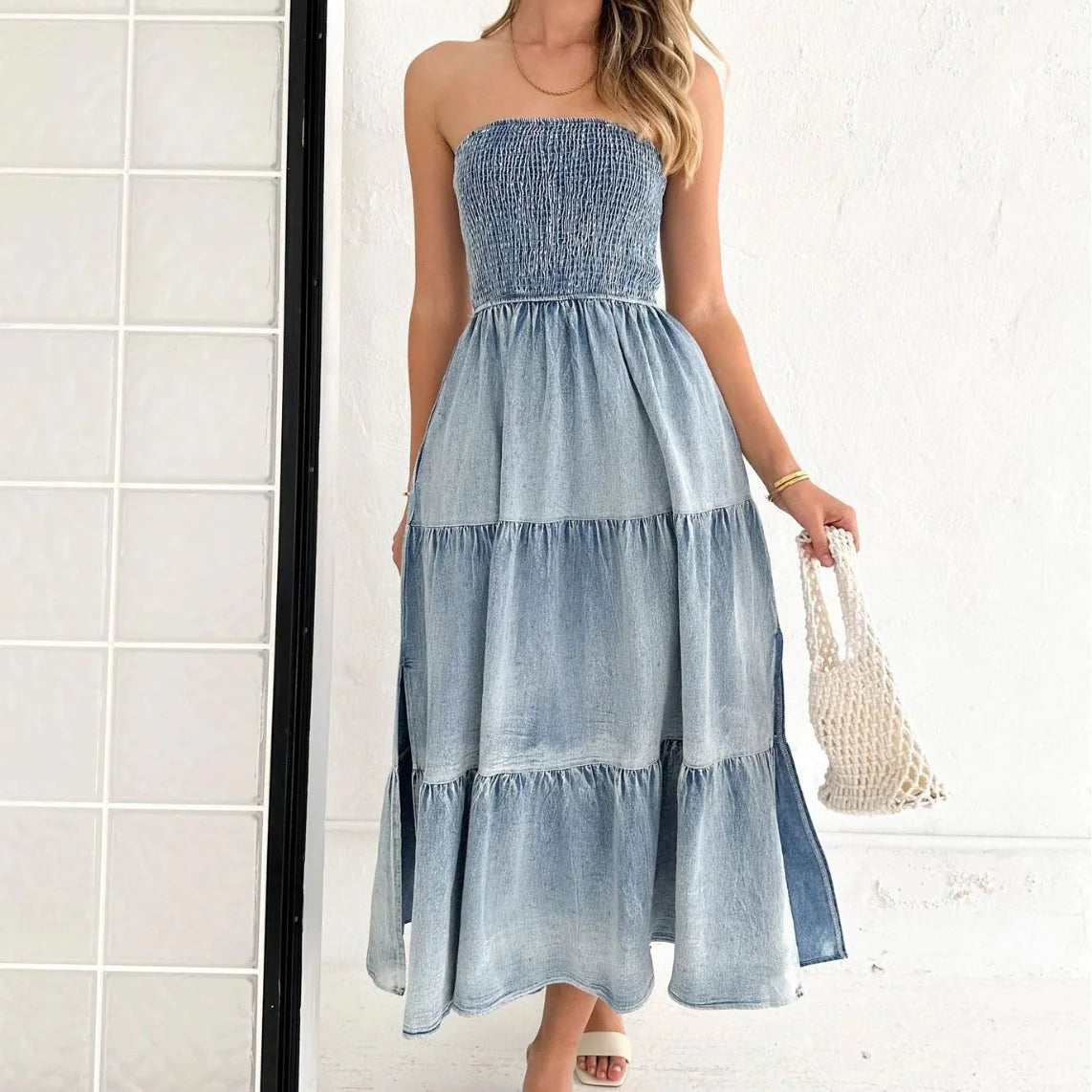 Women's Summer Denim Long Skirt