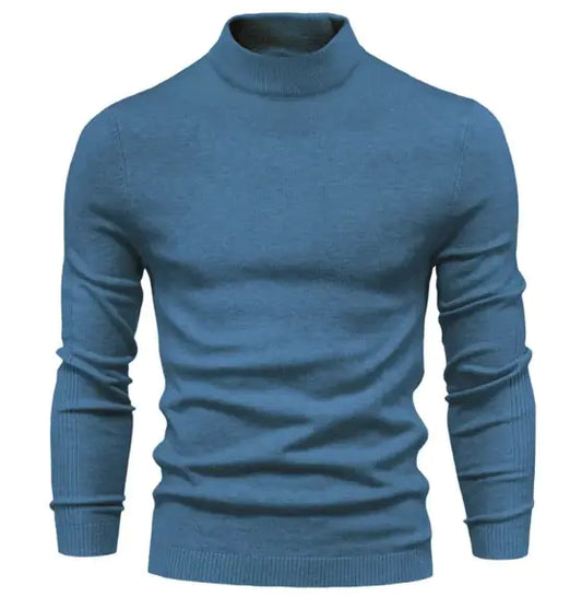 Mid Neck And Slim Trim Sweater