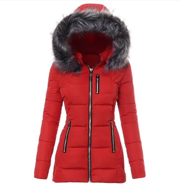 Warme Outdoor-Bergsteigerjacke aus Baumwolle für Damen