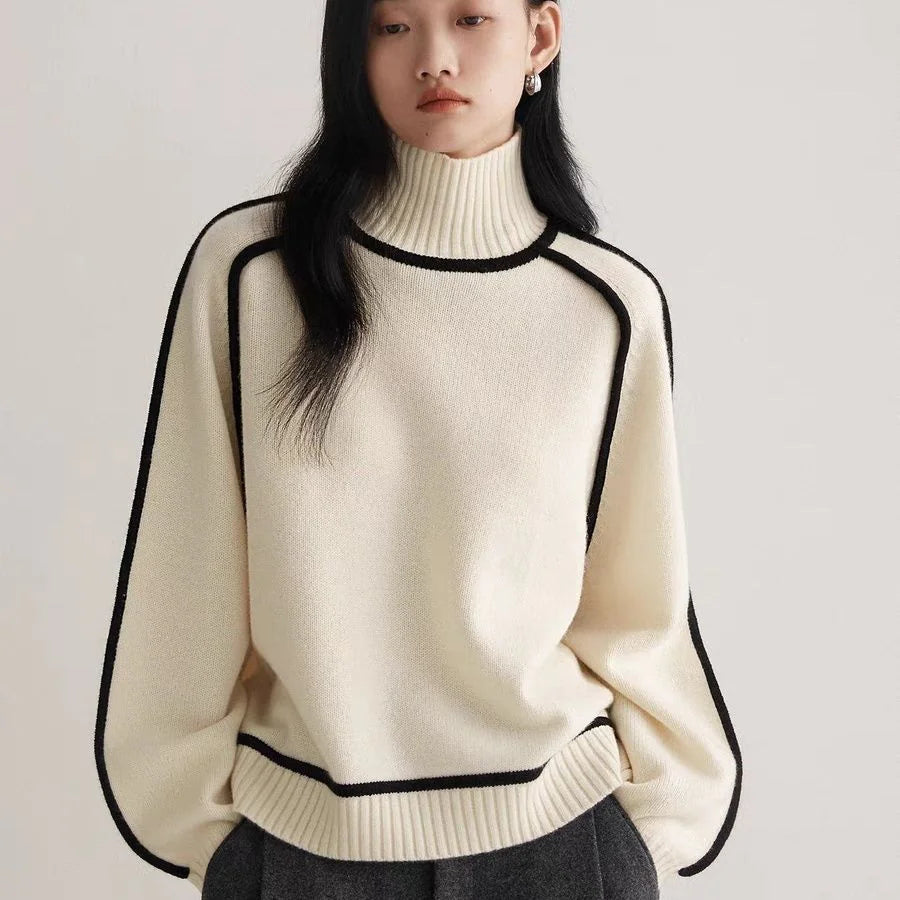 Cozy Turtleneck Knitted Sweater