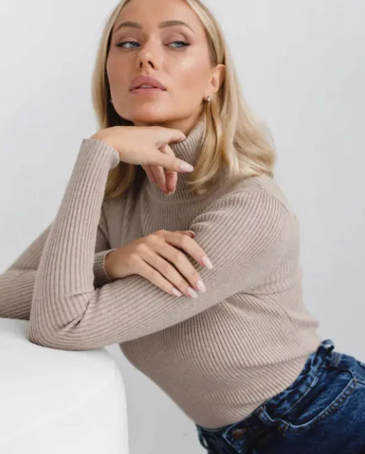 Women's Knitwear Turtleneck Pullover