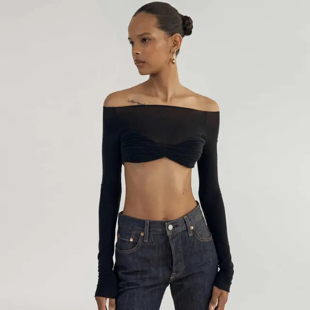 Mesh Crop Top Summer Fashion