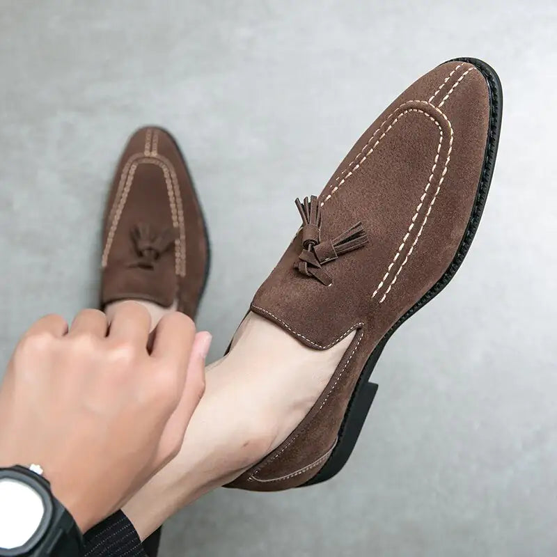 Loafer aus Leder mit Quaste für Herren