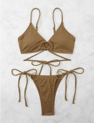 Sexy Triangle Double-Sided Bikini Set