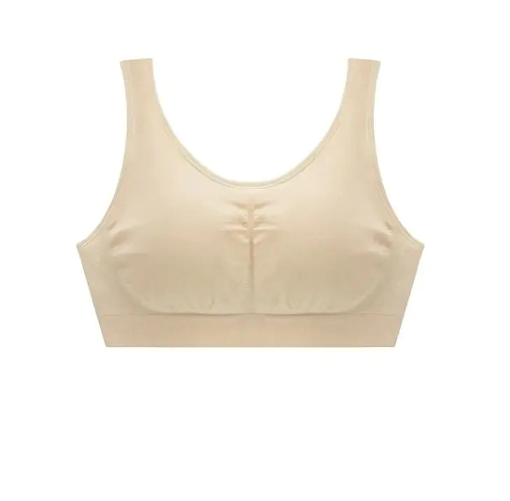 Large Size Light Version Vest Bra Solid Color Base Polyester