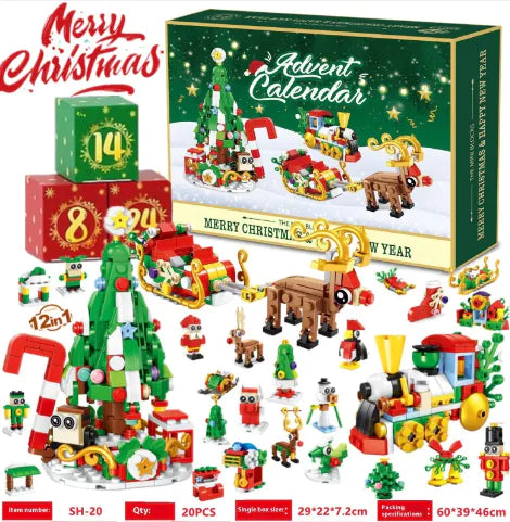 Christmas Countdown Building Blocks