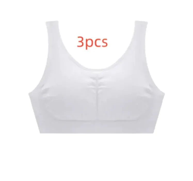 Large Size Light Version Vest Bra Solid Color Base Polyester