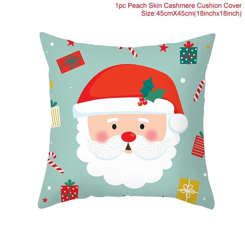 Cartoon Christmas Pillow Cover