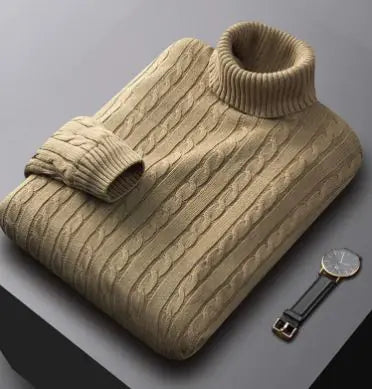 Thermal Thread Turtleneck Sweater