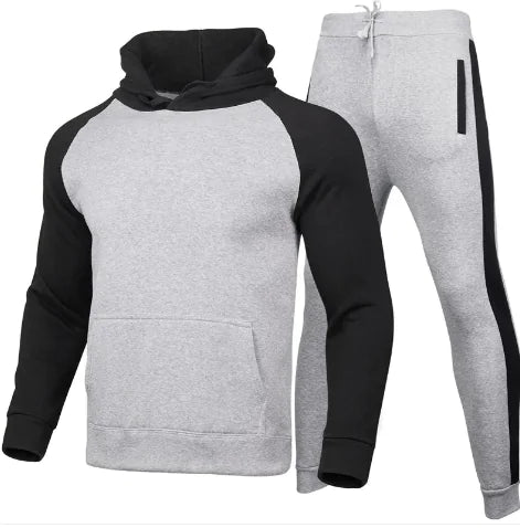 Men's Hooded Cardigan Sports Suit