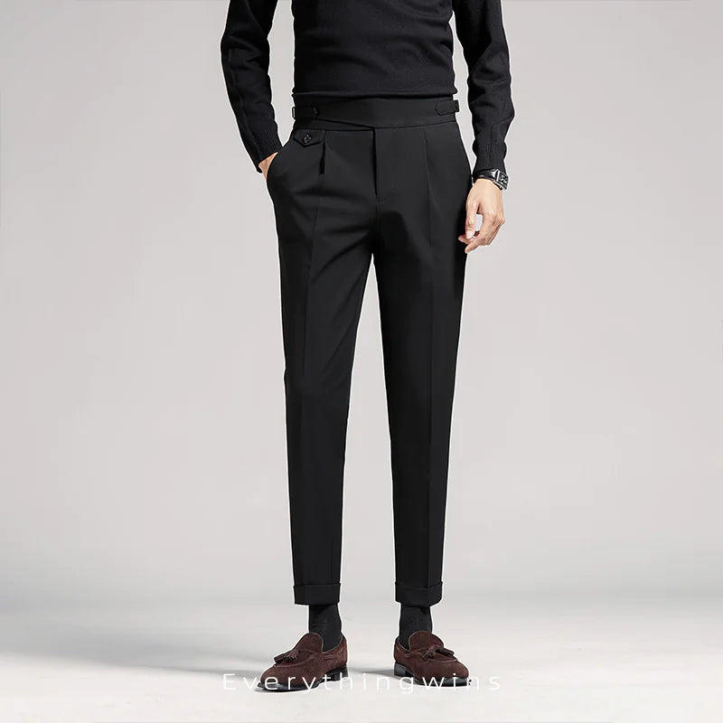 Men's High Waist Suit Pants