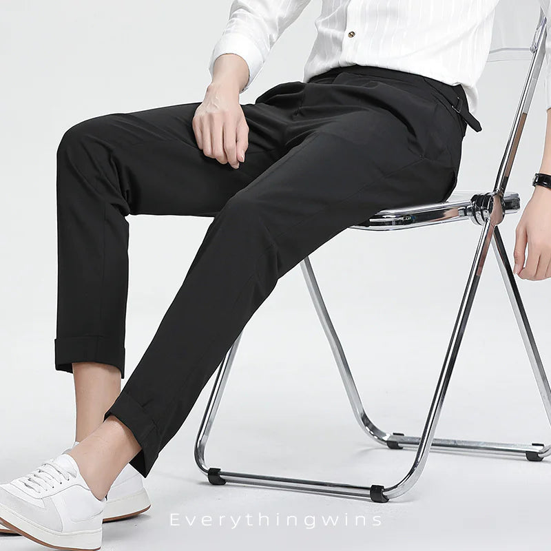 Men's High Waist Suit Pants