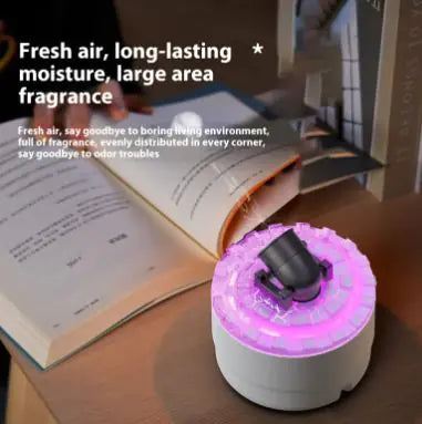 Aroma Diffuser with Flame Light & Spray Humidifier