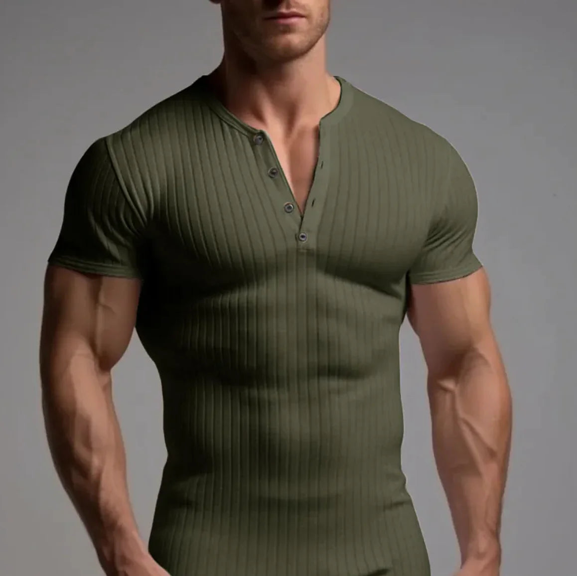 Men's Stretch Fit Solid Color Short-Sleeve T-Shirt