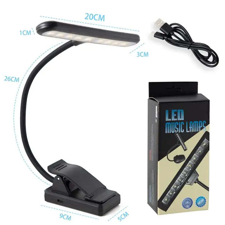 Clip-on Reading Light With Battery Indicator