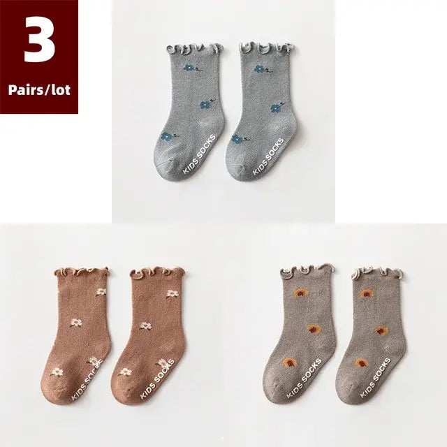 3 Pairs of Anti-Slip Children's Socks