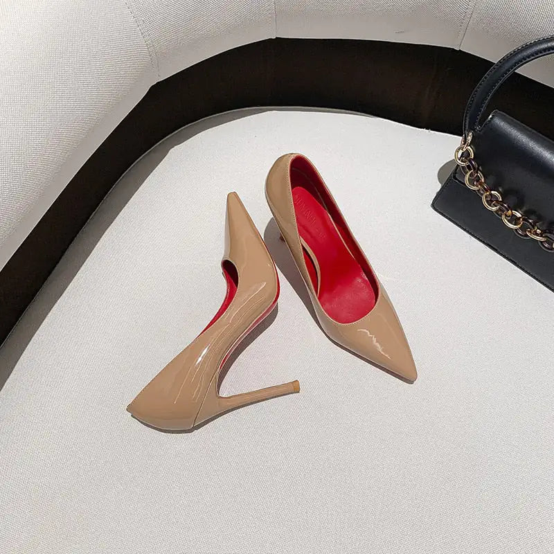 The cMore -  Red Bottom High Heel Pumps for Women