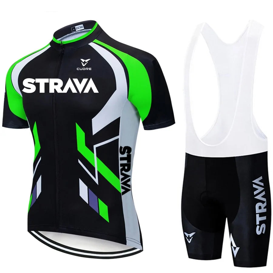 Fluorescent Green Cycling Jersey sets