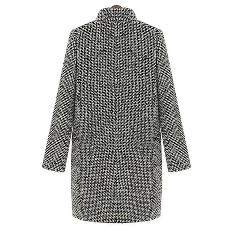 WOLF Houndstooth Wool Coat