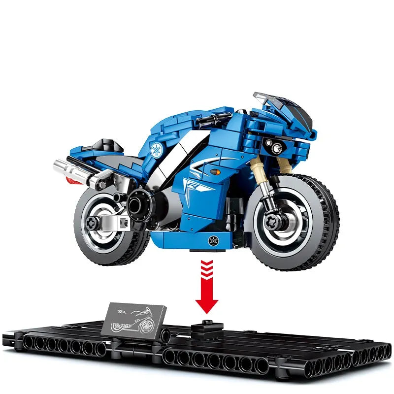 Children's Motorcycle Building Block Ornament