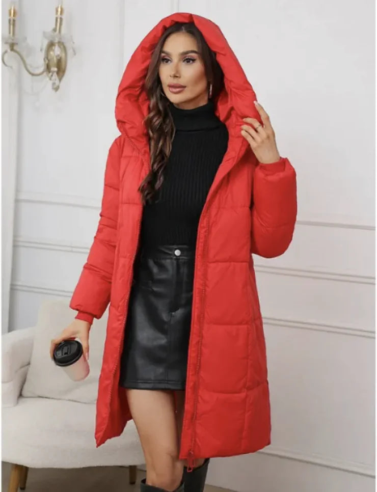 Women’s Hooded Mid-Length Padded Coat