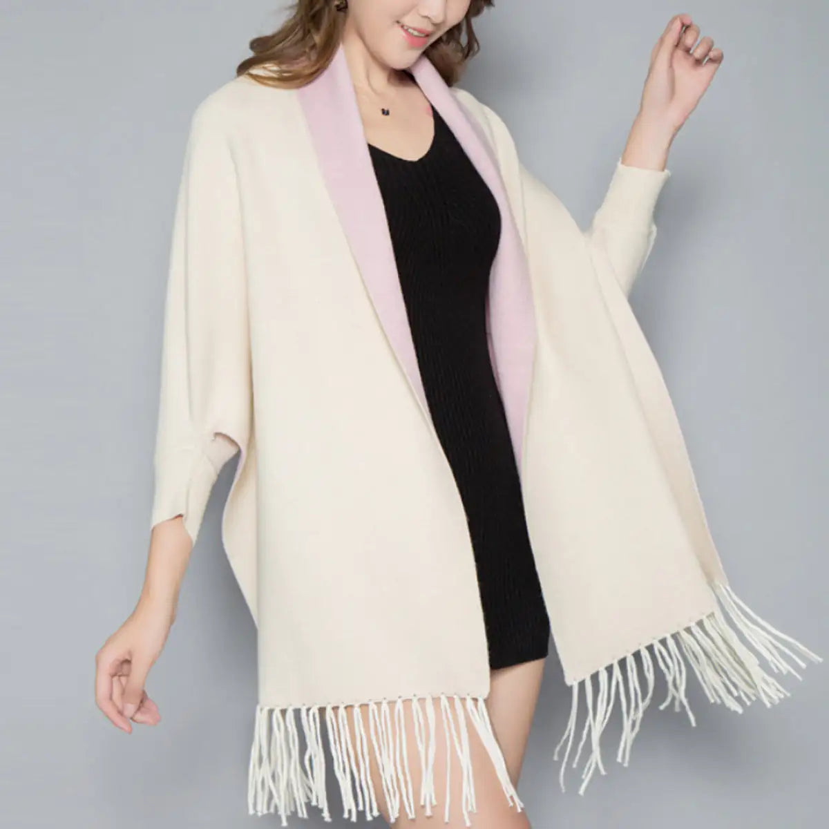 Aesthetica Two-Toned Shawl Coat