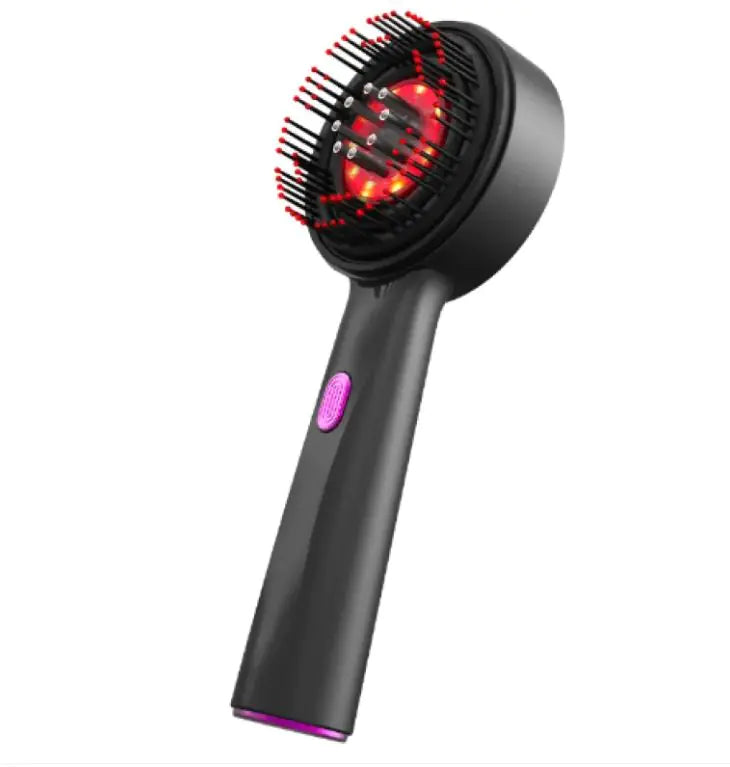 Electric Massage Comb Home Scalp Drain Comb Red Light Anti-slip Hair Care Multi-functional Massage Comb