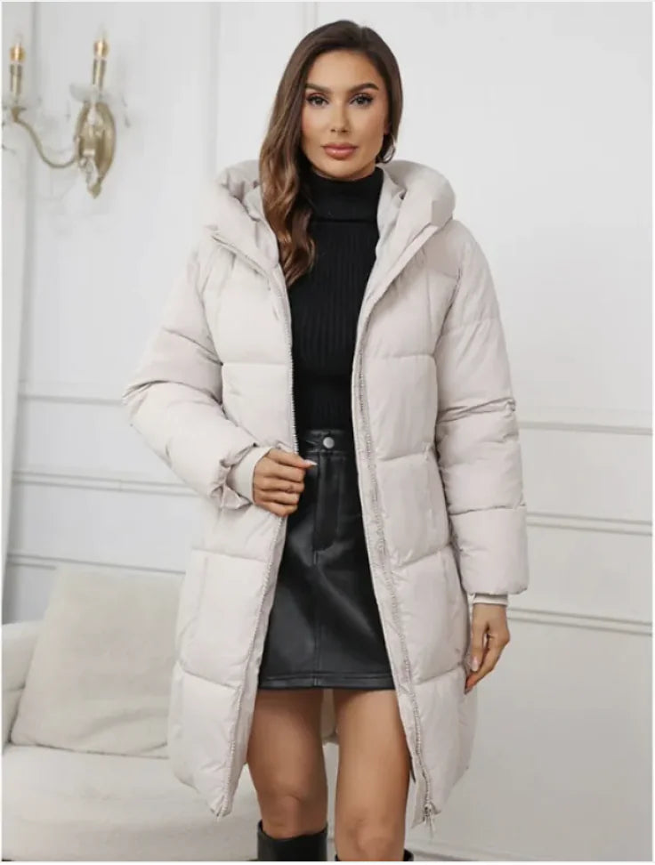 Women’s Hooded Mid-Length Padded Coat