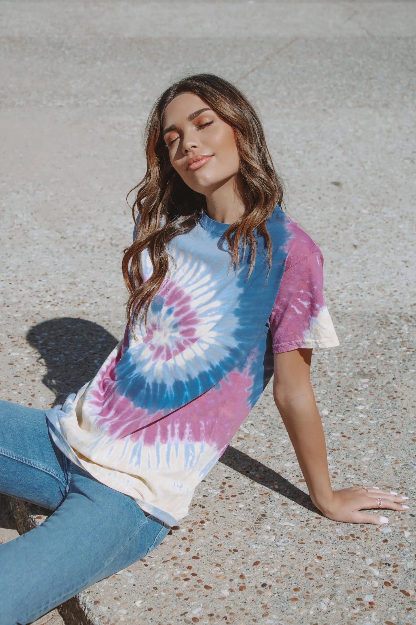 Colortone Adult Tie Dye T-Shirts for Men and Women Large Lotus