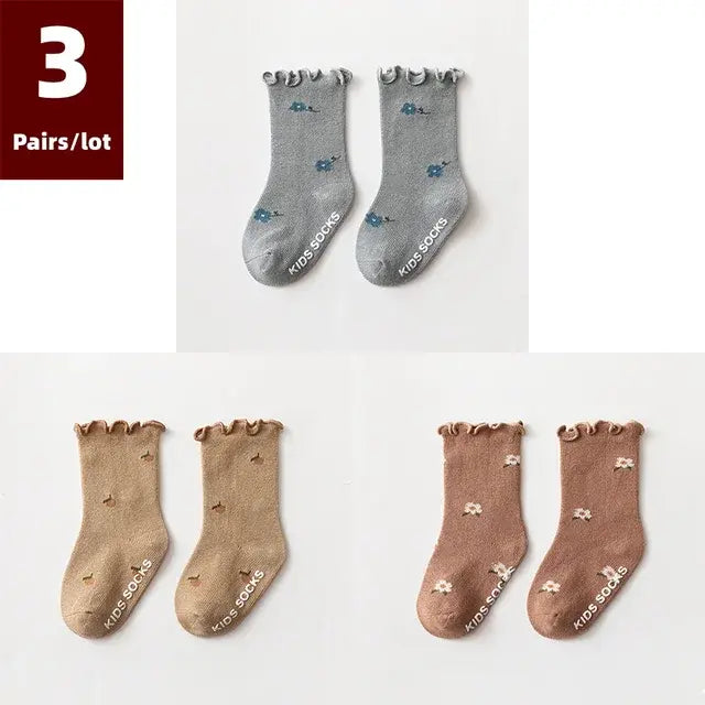 3 Pairs of Anti-Slip Children's Socks