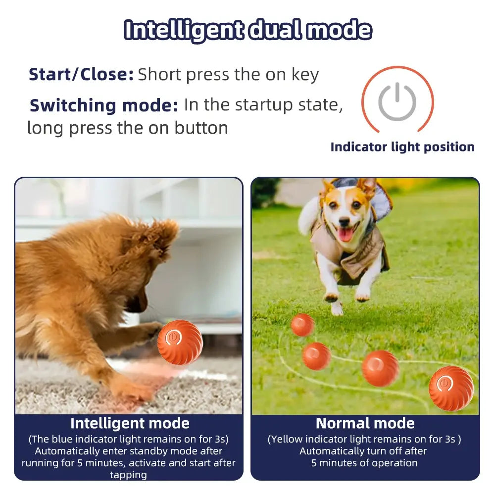 Intelligenter interaktiver beweglicher Hundespielzeugball