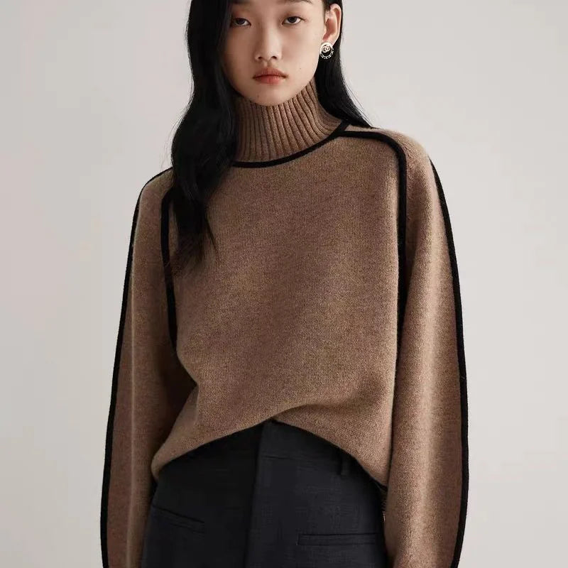 Cozy Turtleneck Knitted Sweater