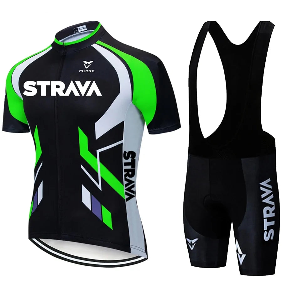 Fluorescent Green Cycling Jersey sets