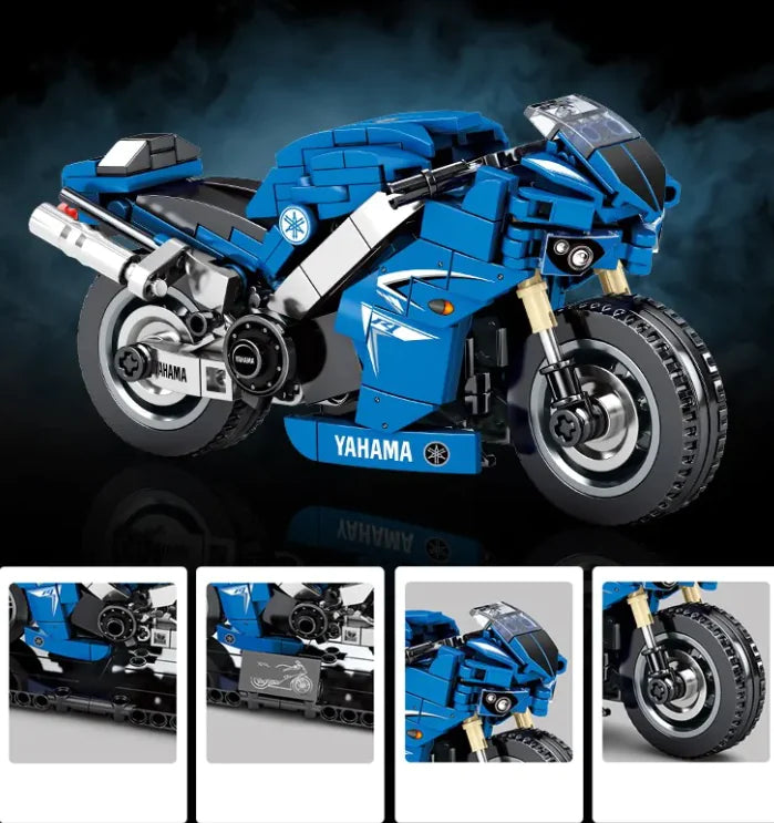 Children's Motorcycle Building Block Ornaments