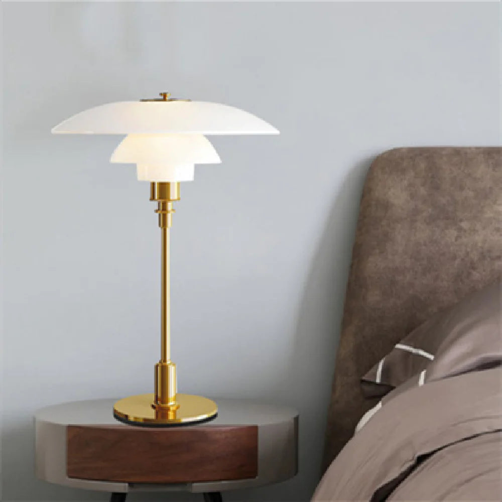 Vintage Bauhaus Fusion: Retro Medieval Bedside Lamp for Stylish Living Spaces