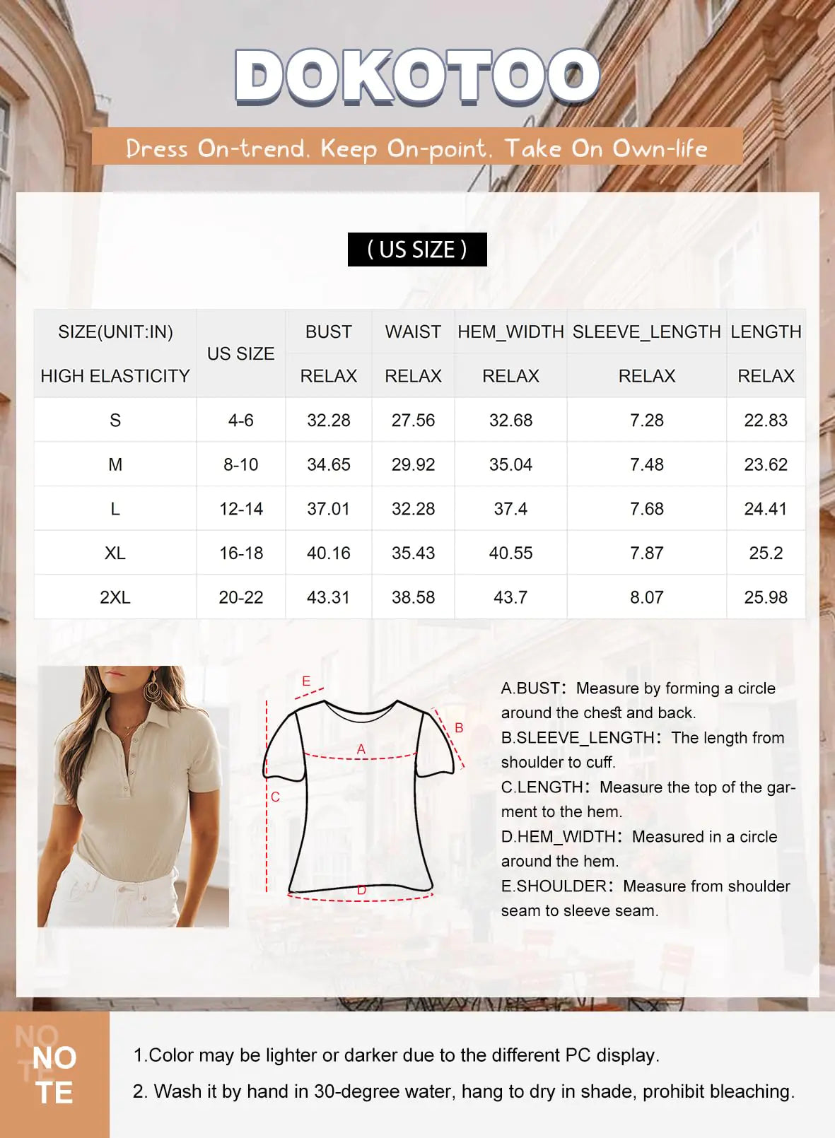 Dokotoo Womens 2024 Casual Tops V Neck Business Work Blouses Button Down Short Sleeve Shirts Ribbed Knit T Shirt Medium Rose Pink