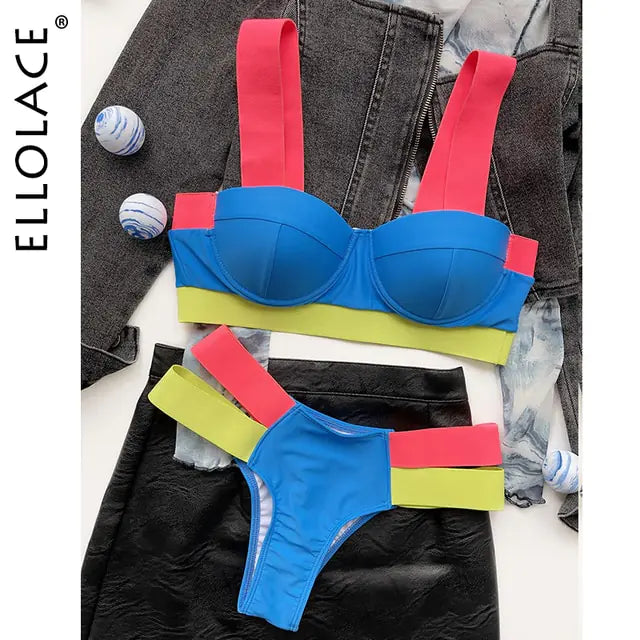 Sexy Bademode mit Patchwork