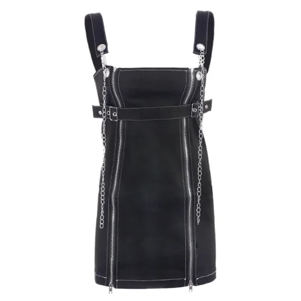 Female Suspender Backless Dress