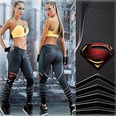 Superman Printing Women Leggings