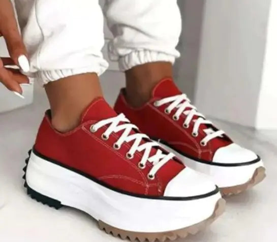 Low-top Platform Canvas Shoes