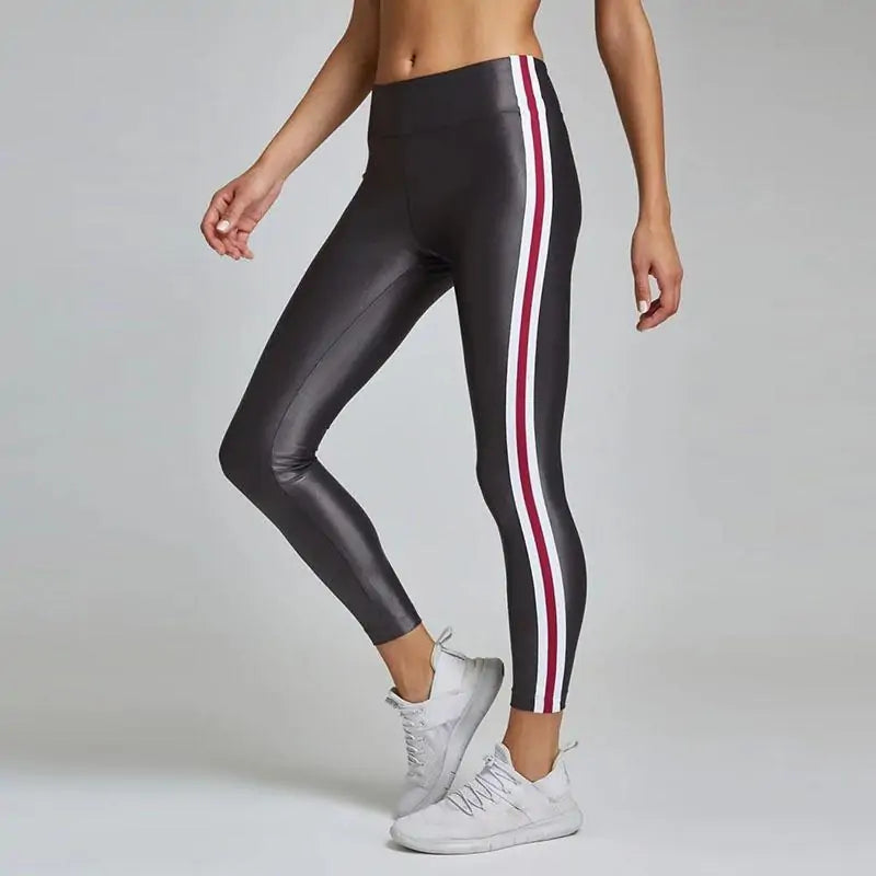 Striped Boost Fitness Tracksuit 2 Piece Set