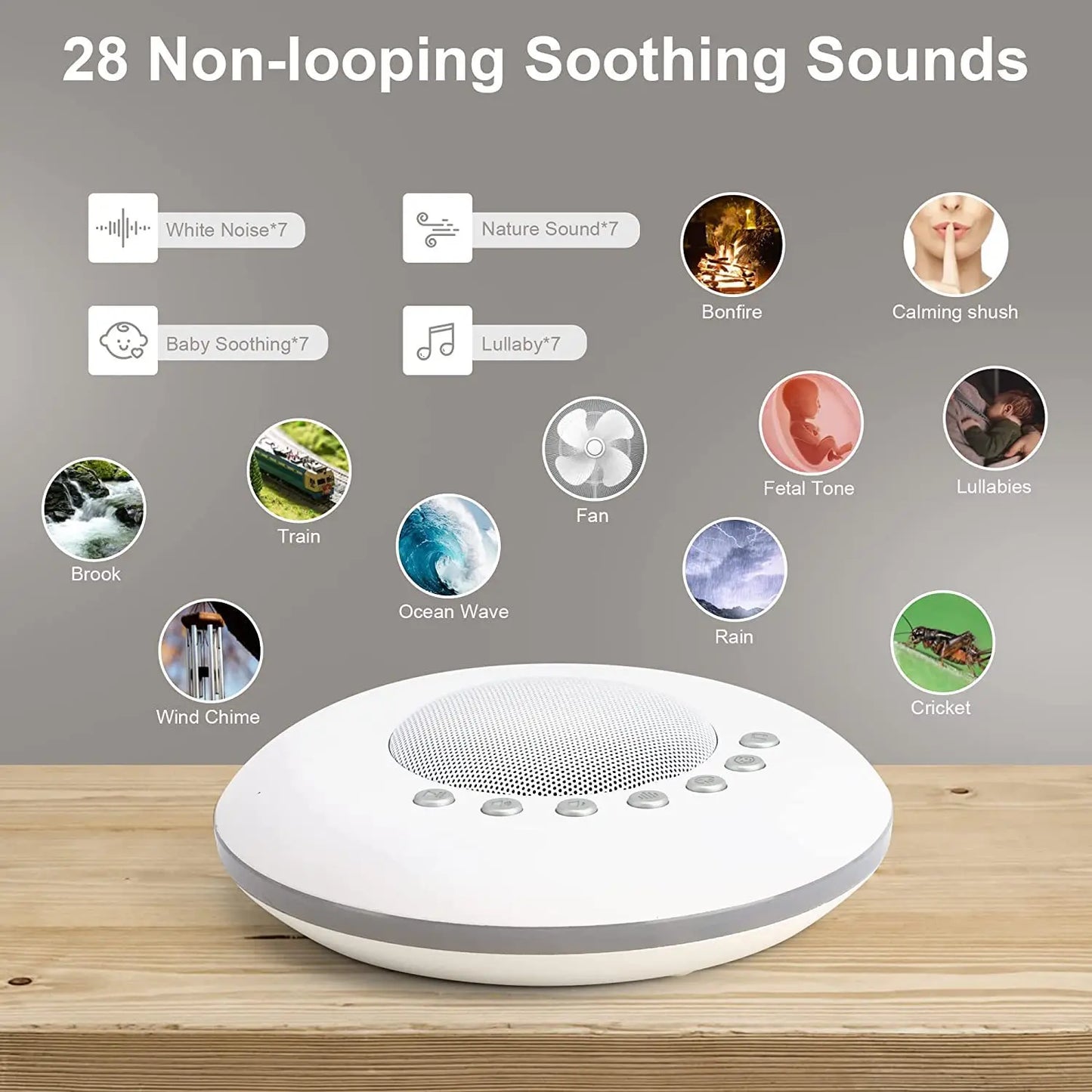 USB Rechargeable Baby White Noise Machine