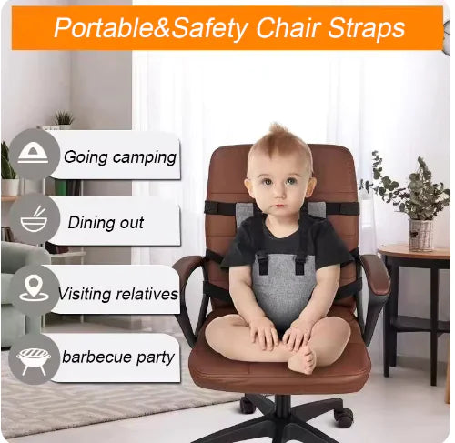 Child Chair Safety Belt – Adjustable Feeding Guard