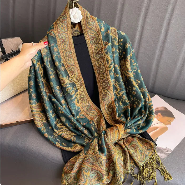 Cashmere Shawl – Women's Printed Warm Scarf