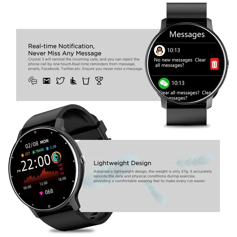 Touch Screen Sport Fitness Watch