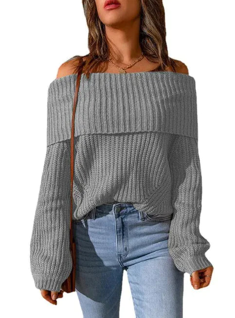 Off-the-Shoulder Sweater